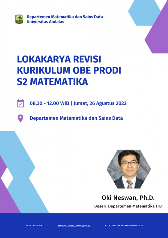 Lokakarya Revisi Kurikulum Prodi S2 Berbasis OBE (Outcome Based Education)