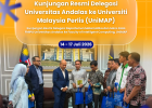 Delegasi Departemen Matematika dan Sains Data UNAND Menjadi Visiting Lecturer dalam Seminar Kolaboratif di UniMAP Malaysia